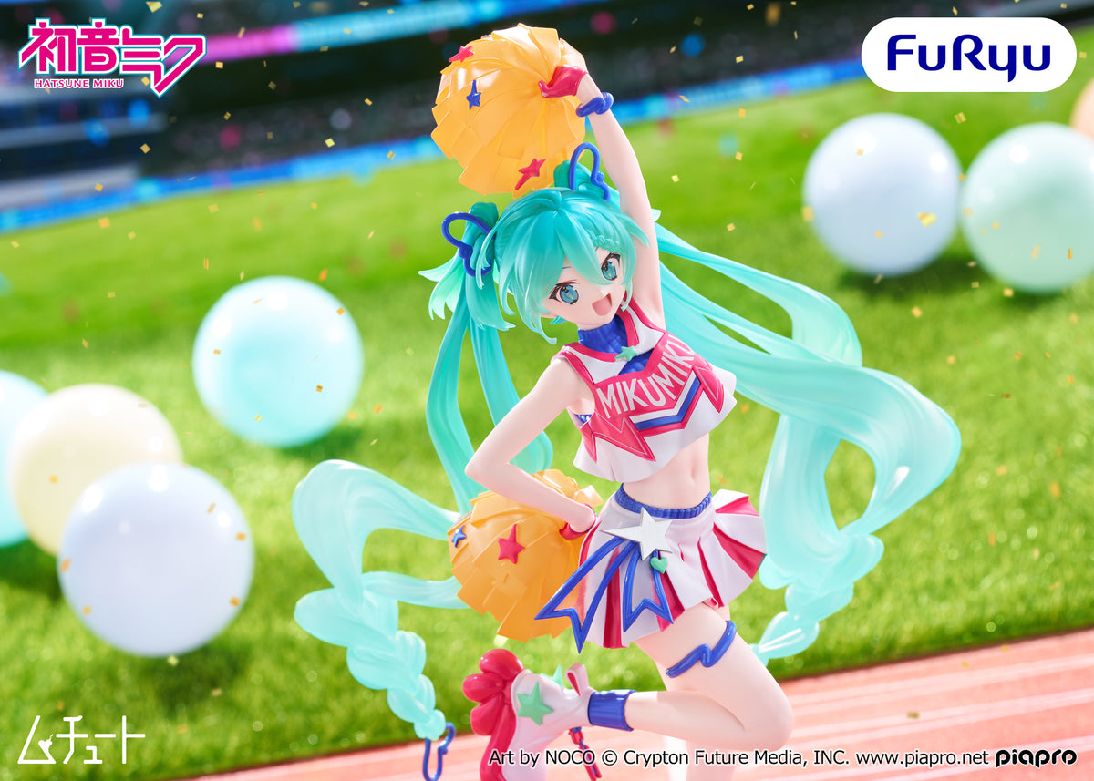 Hatsune Miku cheerleader prize figure oleh FURYU - desain NOCO