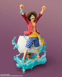 BANDAI ONE PIECE FIGUARTS ZERO STARTUNE  MONKEY D LUFFY SETTING OUT FOR THE NEW WORLD FIGURE [PRE ORDER]