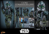 HOT TOYS MOVIE MASTERPIECE SERIES MMS877 STAR WARS EPISODE III REVENGE OF THE SITH CLONE COMMANDER GREE ACTION FIGURE [PRE ORDER]