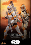 HOT TOYS MOVIE MASTERPIECE SERIES MMS852 STAR WARS EPISODE III REVENGE OF THE SITH 212TH ATTACK BATTALION CLONE TROOPER DELUXE VERSION FIGURE [PRE ORDER]