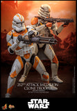 HOT TOYS MOVIE MASTERPIECE SERIES MMS852 STAR WARS EPISODE III REVENGE OF THE SITH 212TH ATTACK BATTALION CLONE TROOPER DELUXE VERSION FIGURE [PRE ORDER]