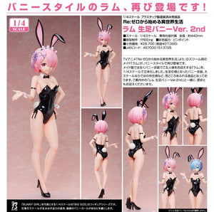 FREEING RE:ZERO STARTING LIFE IN ANOTHER WORLD RAM BARE LEG BUNNY VERSION 2ND FIGURE [PRE ORDER]