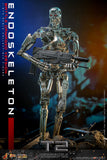 HOT TOYS TERMINATOR 2 JUDGMENT DAY MOVIE MASTERPIECE SERIES DIECAST MMS840D77 ENDOSKELETON BATTLE DAMAGED VERSION FIGURE [PRE ORDER]