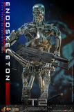 HOT TOYS TERMINATOR 2 JUDGMENT DAY MOVIE MASTERPIECE SERIES DIECAST MMS840D77 ENDOSKELETON BATTLE DAMAGED VERSION FIGURE [PRE ORDER]