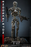HOT TOYS TERMINATOR 2 JUDGMENT DAY MOVIE MASTERPIECE SERIES DIECAST MMS840D77 ENDOSKELETON BATTLE DAMAGED VERSION FIGURE [PRE ORDER]