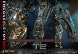 HOT TOYS TERMINATOR 2 JUDGMENT DAY MOVIE MASTERPIECE SERIES DIECAST MMS840D77 ENDOSKELETON BATTLE DAMAGED VERSION FIGURE [PRE ORDER]