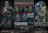 HOT TOYS TERMINATOR 2 JUDGMENT DAY MOVIE MASTERPIECE SERIES DIECAST MMS840D77 ENDOSKELETON BATTLE DAMAGED VERSION FIGURE [PRE ORDER]