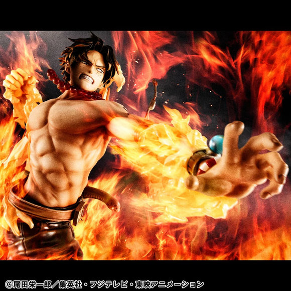 MEGAHOUSE ONE PIECE PORTRAIT OF PIRATES NEO MAXIMUM PORTGAS D. ACE 15TH LIMITED VERSION SUPER LIMITED REPRINT FIGURE [PRE ORDER]
