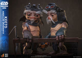 HOT TOYS LIFE SIZE MASTERPIECE SERIES LMS018 THE MANDALORIAN AND GROGU KEETO ANZELLAN DROIDSMITH ACTION FIGURE [PRE ORDER]