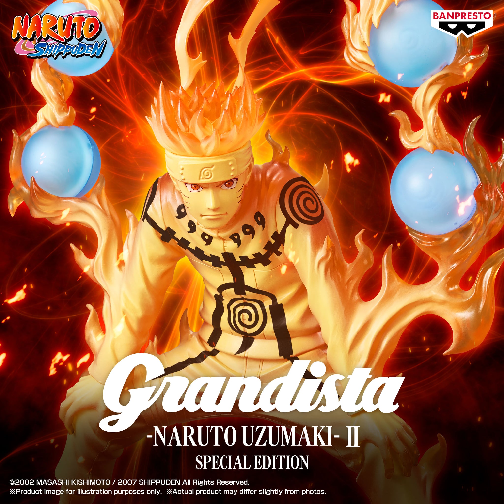 BANPRESTO NARUTO SHIPPUDEN GRANDISTA NARUTO UZUMAKI II SPECIAL