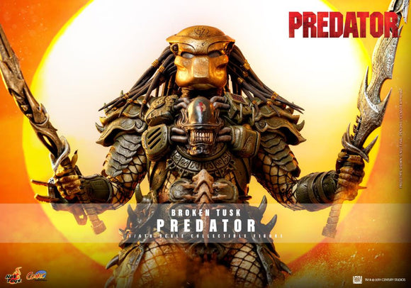 HOT TOYS PREDATOR COMIC MASTERPIECE SERIES CMS029 BROKEN TUSK PREDATOR FIGURE [PRE ORDER]