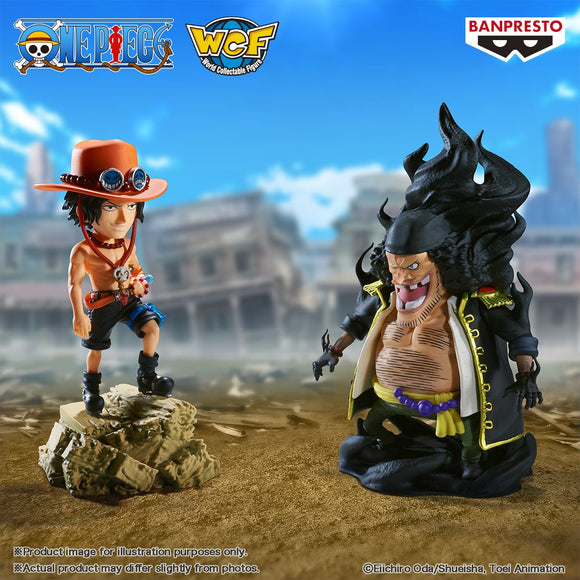 BANPRESTO ONE PIECE WORLD COLLECTABLE FIGURE LOG STORIES PORTGAS D. ACE & MARSHALL D. TEACH FIGURE [PRE ORDER]