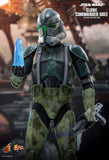 HOT TOYS MOVIE MASTERPIECE SERIES MMS877 STAR WARS EPISODE III REVENGE OF THE SITH CLONE COMMANDER GREE ACTION FIGURE [PRE ORDER]