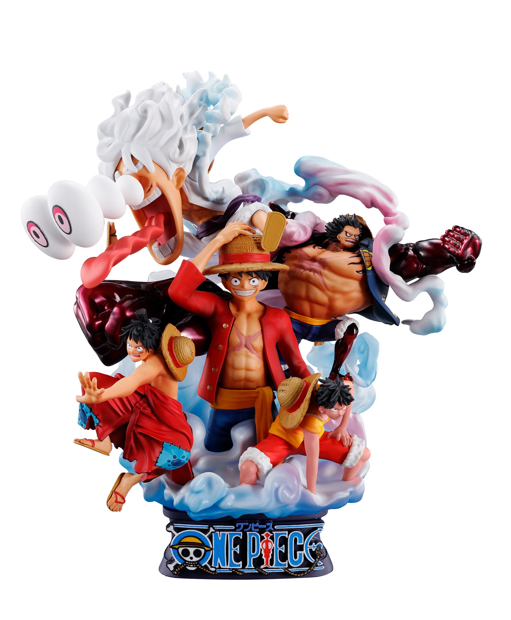 THE MONSTERS ONE PIECE 4個セット Tamashii Nations Figuarts Zero Monkey.D.Luffy-Gear 4 Leo