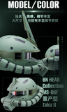 BANDAI NAMCO GUNDAM BN HEAD COLLECTION VOLUME 5 MS-06F ZAKU II FIGURE [PRE ORDER]