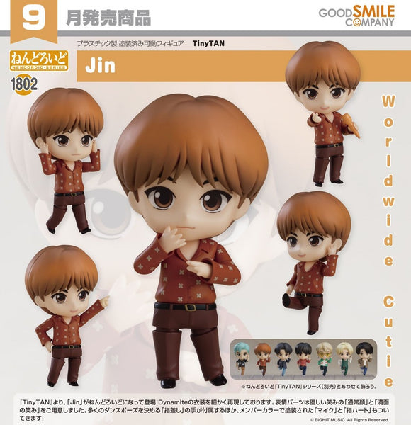 GOOD SMILE COMPANY TINYTAN DYNAMITE BTS NENDOROID NO.1802 JIN FIGURE